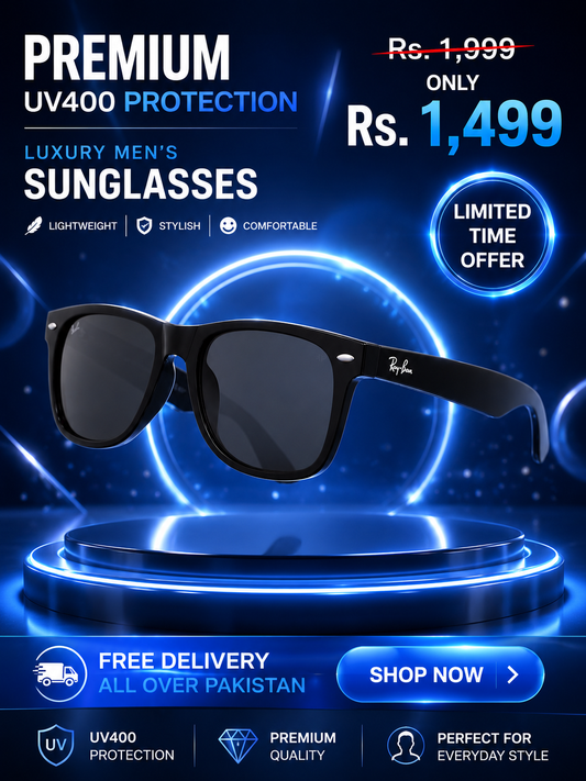 Premium Wayfarer Classic Sunglasses — Matte Black
