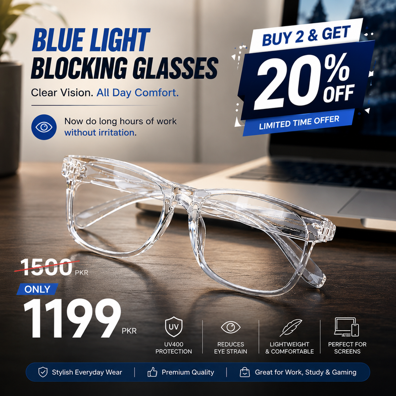 "Anti-Screen Glare Glasses | White Frame Eye Protection for Laptop & Phone Use" — most aligned with your ad angle