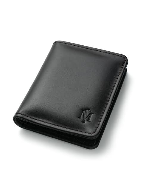 Midnight Edge Handmade Black Leather Wallet for Men