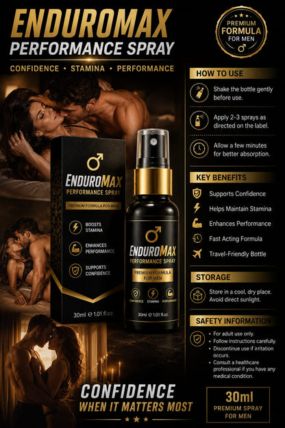 EnduroMax Stamina Spray|Ignite Desire. Boost Confidence. Create Lasting moments
