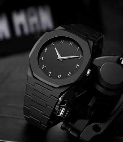 Black Arabic Aura Watch For Men Stylish Aura Watch 100% Original Watch Amazing for You