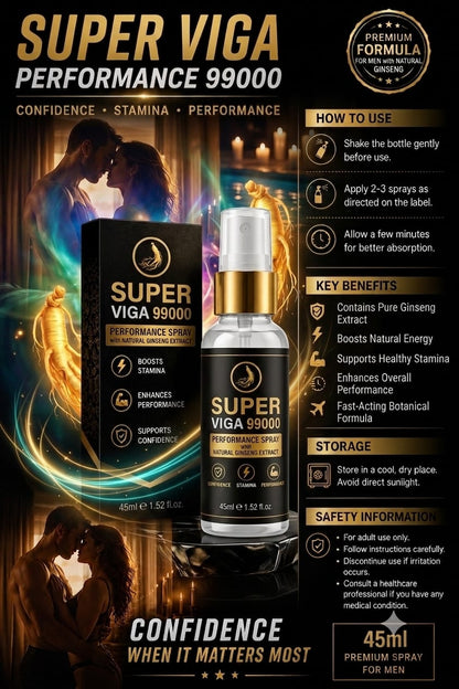 Viga Super Ginseng Long-Lasting Spray for Men 45ml | Long-Lasting Performance